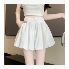 批发好质量+安全裤+松紧腰花苞蓬蓬短裤<b class='q'>女</b>夏季新款小个子高腰裤裙