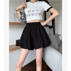 批发好质量+安全裤+松紧腰花苞蓬蓬短裤女夏季新款小个子<b class='q'>高腰</b>裤裙