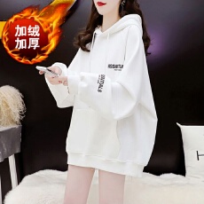 批发纯棉华棉复合超柔  加绒加厚卫衣女大码女装上衣外套