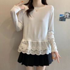 批发实拍  薄款/<b class='q'>加绒</b> 40支仿棉1×1  1×1德绒260g 长袖<b class='q'>打底衫</b>上衣女