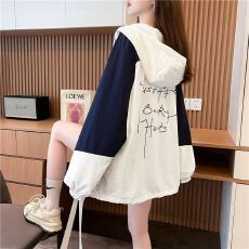 批发2026夏季新款宽松休闲防晒服开衫连帽<b class='q'>外套</b>女潮