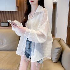 实拍 防晒衣女衬衫轻薄款2026夏季大码胖mm外套