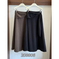 批发高级感绑带加厚磨毛毛呢半身裙新款不规则a字显瘦中长款<b class='q'>大摆裙</b>