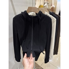 批发德绒连帽双头拉链<b class='q'>卫衣</b>女2025年秋冬新款显瘦百搭小个子设计感上衣