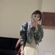 批发2026春<b class='q'>秋</b>流行超好看独特漂亮初<b class='q'>秋</b>高级小众不撞款轻熟风小香风牛仔