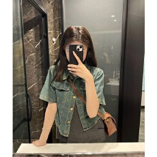 批发可盐可甜套装<b class='q'>女装</b>牛仔外套上衣夏季新款吊带连衣裙甜辣气质两件套