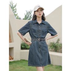 批发复古女装<b class='q'>牛仔</b><b class='q'>连衣裙</b>夏季2026新款小众气质chic裙子百搭显瘦设计