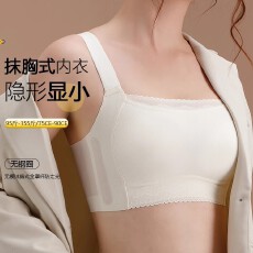 批发女士无钢圈抹胸式内衣，无痕设计，全罩杯包裹，提供防走光功能
