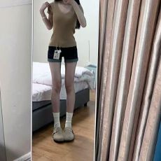 批发复古深蓝色牛仔短裤女2025夏季新款低腰辣妹修身显瘦弹力a字<b class='q'>热裤</b>