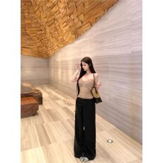 批发卡其色性感露背无袖抹胸背心女秋<b class='q'>冬</b>修身内搭纯欲短款打底上衣