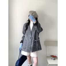 批发2026秋冬新款双面羊绒大衣女中长款<b class='q'>韩国</b>外贸气质时尚百搭毛呢外套
