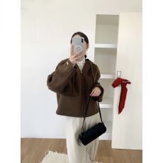批发2026秋冬新款双面羊绒大衣女短款<b class='q'>韩国</b>外贸设计时尚百搭羊毛呢外套