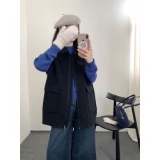 批发2026秋冬新款双面羊绒大衣女短款<b class='q'>韩国</b>外贸设计时尚无袖羊毛呢外套