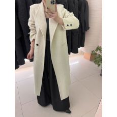 批发2026秋冬新款双面羊绒大衣女长款<b class='q'>韩国</b>外贸时尚百搭设计羊毛呢外套