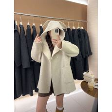 批发2026秋冬新款双面羊绒大衣女短款<b class='q'>韩国</b>外贸时尚设计兔耳朵毛呢外套