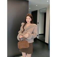 批发2026秋冬新款<b class='q'>双面</b><b class='q'>羊绒</b><b class='q'>大衣</b>女短款日本外贸时尚甜美气质羊毛呢外套