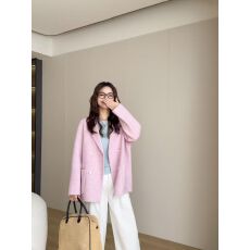 批发2026秋冬新款<b class='q'>双面</b><b class='q'>羊绒</b><b class='q'>大衣</b>女短款韩国贸易甜美气质时尚羊毛呢外套