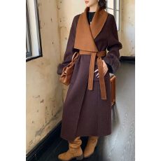 批发2026秋冬新款<b class='q'>双面</b><b class='q'>羊绒</b><b class='q'>大衣</b>女长款俄罗斯贸易优雅时尚百搭毛呢外套