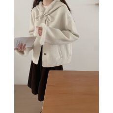 批发2026秋冬新款<b class='q'>双面</b><b class='q'>羊绒</b><b class='q'>大衣</b>女短款韩国贸易拼接兔毛甜美羊毛呢外套