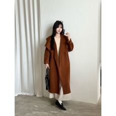 批发2026秋冬<b class='q'>新款</b>双面羊毛大衣女长款韩国外贸优雅时尚百搭毛呢外套