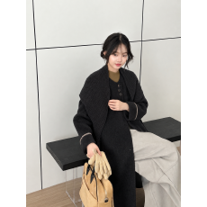 批发2026秋冬<b class='q'>新款</b>双面羊毛大衣女长款韩国外贸日常优雅时尚毛呢外套