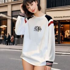 批发女生春秋新款卫衣秋冬宽松<b class='q'>显瘦</b>中长款<b class='q'>运动服</b>大码可爱韩版上衣潮