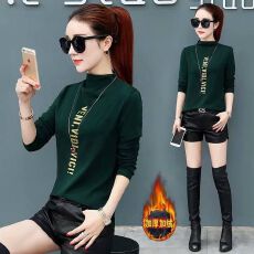 批发【加厚加绒】半高领打底衫女长袖<b class='q'>t</b><b class='q'>恤</b>秋冬季新款修身韩版内搭上衣