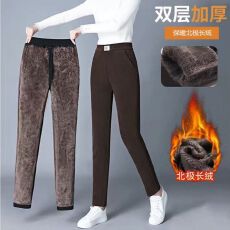 批发((M---4XL))灯芯绒束脚裤女秋冬新款高腰宽松运动裤显瘦休闲裤子