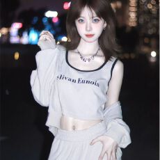 批发新款休闲时尚<b class='q'>运动服</b>套装女春季卫衣阔腿裤学院韩系<b class='q'>百搭</b>跑步三件套