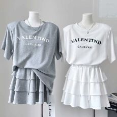 批发2026超火夏装一整套穿搭女新款慵懒风宽松<b class='q'>t</b><b class='q'>恤</b>+半身裙减龄两件套