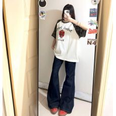 批发（华夫格面料）短袖t恤女