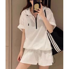 批发防晒衣短裤两件套<b class='q'>欧洲站</b>2026夏装新款欧货连帽拼色刺绣时尚<b class='q'>套装</b>女