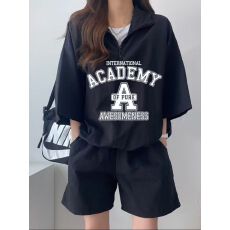 批发<b class='q'>韩版</b><b class='q'>运动服</b>套装女夏季2026新款短袖短裤校园风可爱少女跑步两件