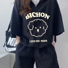 批发<b class='q'>韩版</b><b class='q'>运动服</b>套装女夏季2026新款短袖短裤校园风可爱少女跑步两件