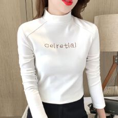 批发加绒保暖半高领打底衫女秋冬内搭百搭2026新款长袖<b class='q'>t</b><b class='q'>恤</b>上衣女洋气