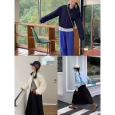 批发HYF彩色织唛竖条纹理秋冬翻领小个子轻盈<b class='q'>甜美</b>韩版宽松棉衣外套