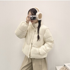 批发有货 韩国chic面包服<b class='q'>女</b>立领小个子短款羽绒棉服秋冬外套