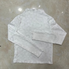 批发春季冬季新款内搭微透小清新百搭提花毛衣内搭