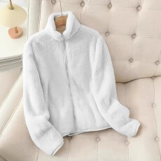 批发跨境亚马逊欧美大码女士新款时尚百搭高领保暖舒适外套