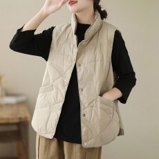 批发羽绒马甲女款女外穿2024秋冬新款平湖鸭绒羽绒背心外套坎肩3077