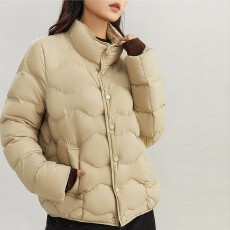 批发平湖羽绒服女高级感女装新款短款鸭绒<b class='q'>韩版</b>羽绒服批发6682