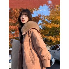 批发羽绒服冬季女高级感新款外套中长款<b class='q'>韩版</b>鸭绒保暖流行平湖批发8081