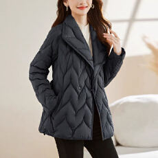 批发平湖羽绒服女款女士<b class='q'>冬</b>季短款韩版高品质90鸭绒羽绒服女装6638