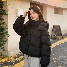 批发羽绒服女款新款<b class='q'>冬</b>季短款平湖羽绒外套大码6725
