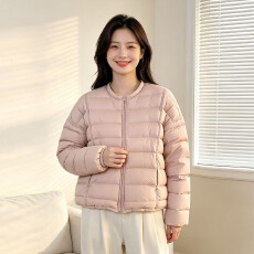 批发羽绒服女新款女款轻薄短款排骨<b class='q'>冬</b>季韩版宽松女装鸭绒平湖大码6753