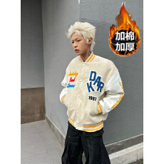 批发冬季高街甜酷字母棒球服夹克新款学院风百搭hiphop小个子宽松外套