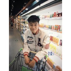 批发国潮牌美式拼接字母刺绣棒球服男女秋<b class='q'>冬</b>痞帅加厚高级感夹克外套潮