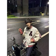 批发潮牌美式重磅复古棒球服男女秋<b class='q'>冬</b>季街头百搭加厚字母刺绣夹克外套