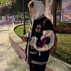 批发【加厚夹棉+加厚皮+毛巾绣】美式棒球服外套男春秋冬宽松情侣<b class='q'>夹克</b>