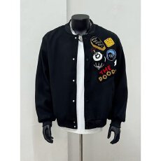 批发美式复古oversize棒球服男春秋潮流vibe刺绣宽松痞帅高街<b class='q'>夹克</b>外套